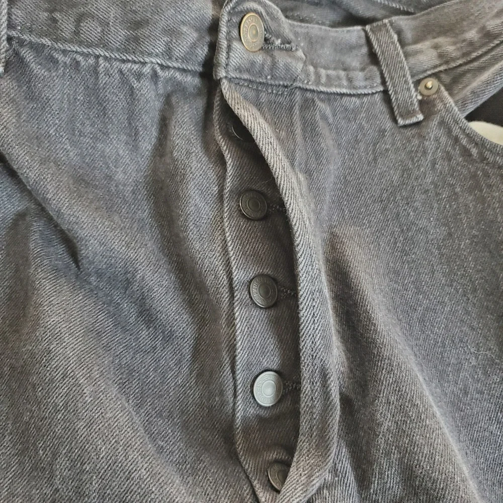 LEVIS 501 Men's 42X32 ACTUAL MEASURE 40X30‎ Black Jeans Straight Button Fly Y2K
